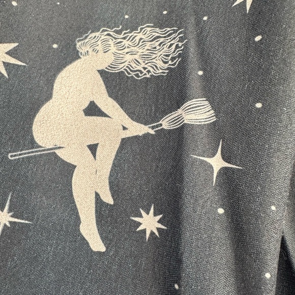 Pinup Couture Laura Byrnes NWT Navy Witch Broom Celestial Swing Circle Skirt XL - Picture 5 of 10